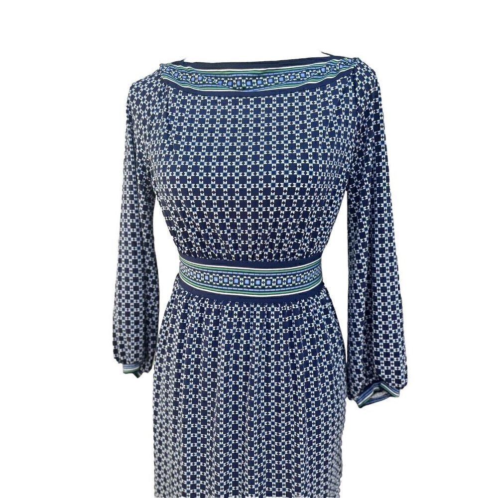 Max Studio Blue Navy Printed Women's Size Small S Sheath Dress $98 - Picture 7 of 16